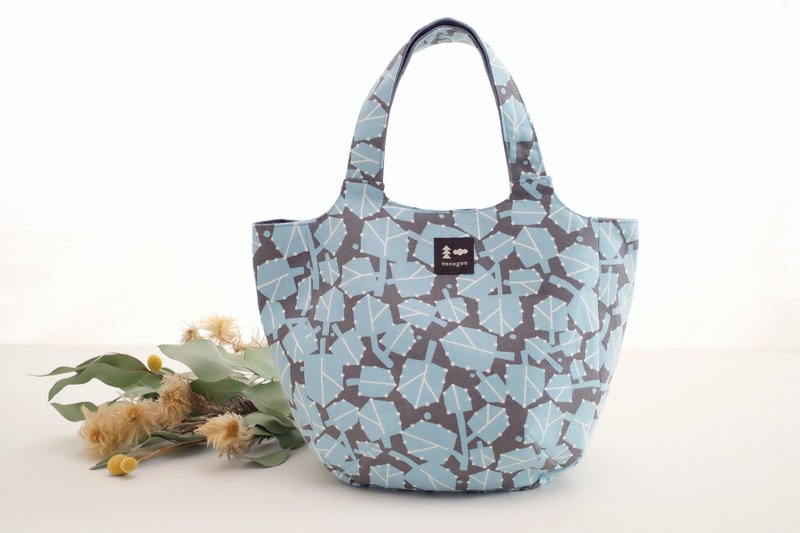 MARIAI mini bag morning soup light blue - 手提包/手提袋 - 棉．麻 蓝色