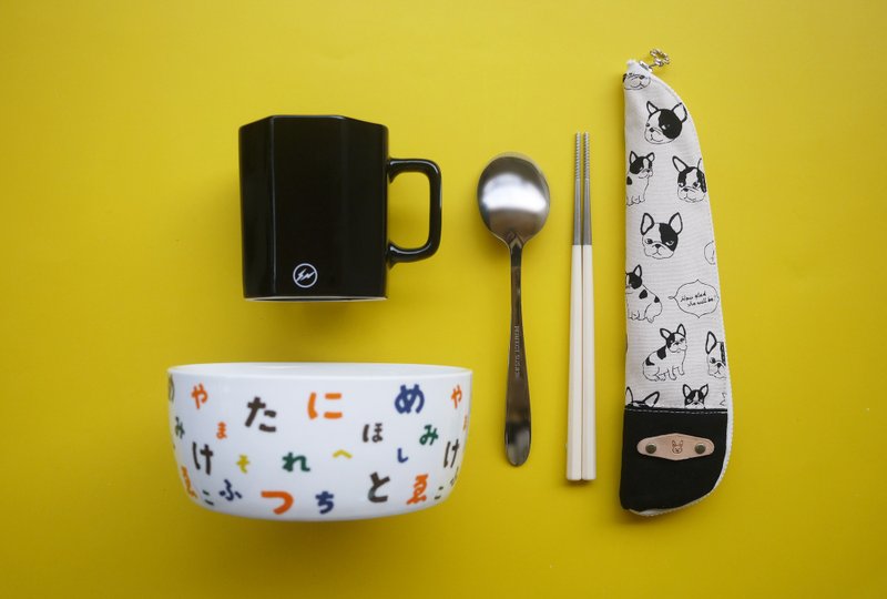 环保减塑保餐具收纳包  厌世法斗 - 其他 - 棉．麻 