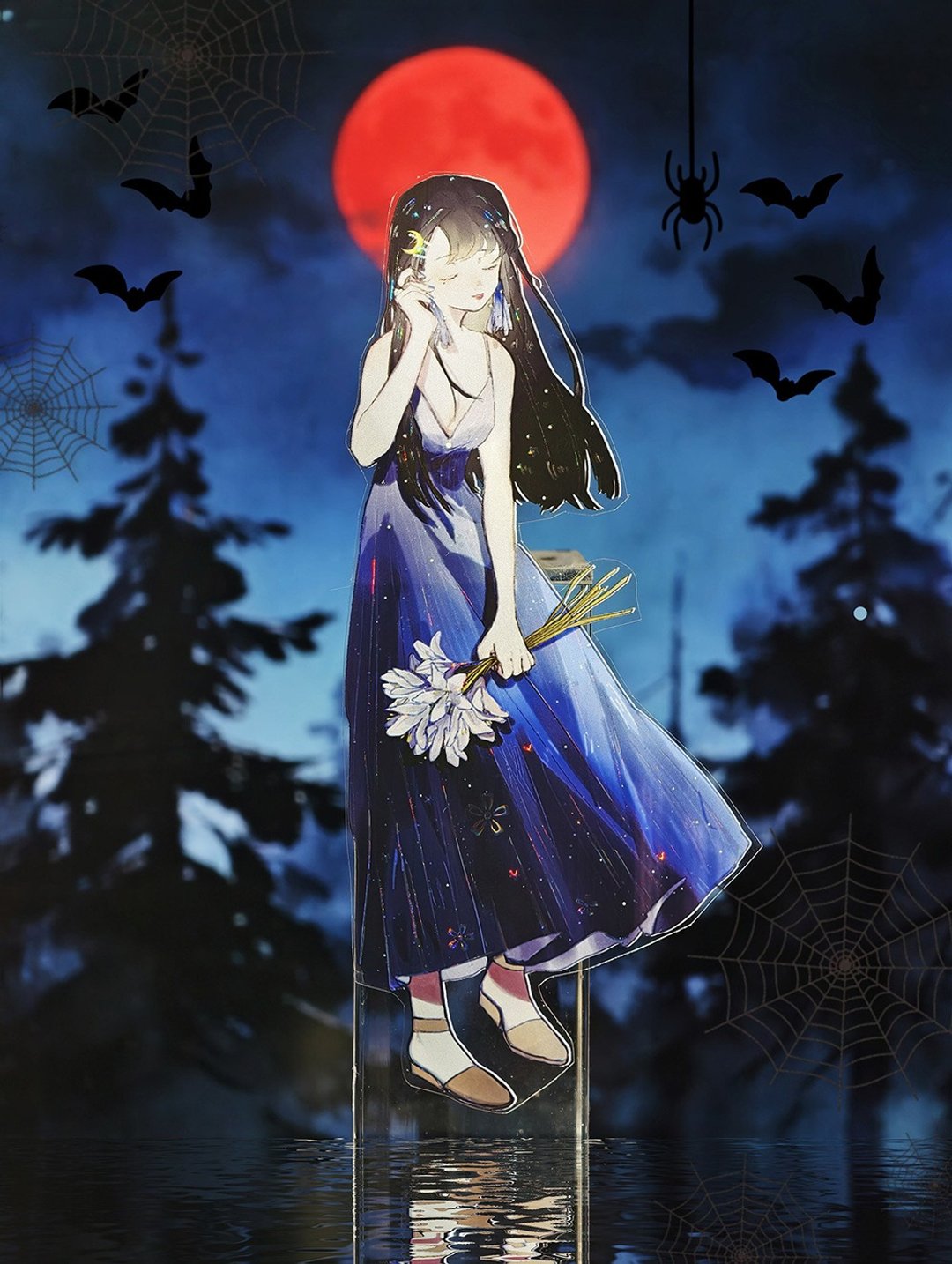 月亮湾 OKMT少女人物PET贝壳光手帐胶带贴纸 - 纸胶带 - 塑料 多色