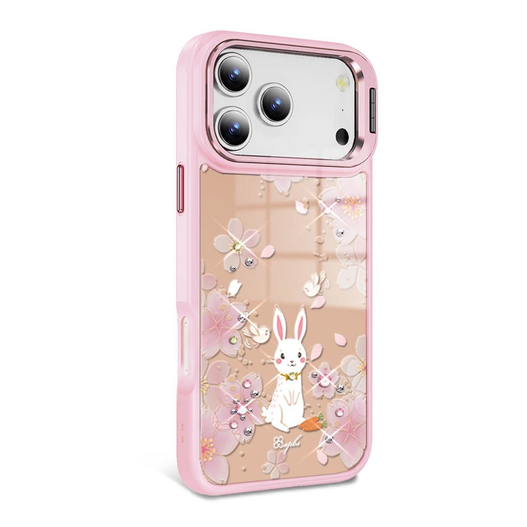 iPhone 全系列 防摔合金框隐形立架镜面钻壳 - 幸运兔 YOU - 手机壳/手机套 - 其他材质 多色