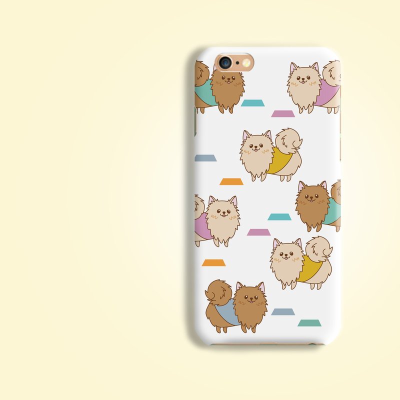 迷你 博美 博美狗 松鼠狗 小狗 狗 犬 汪星人 宠物 手机壳 硬壳 保护壳 保护套  for iPhone 4 4S 5 5S SE 6 6S 7 Plus Samsung Galaxy S6 S7 edge Note HTC LG Nexus HTGNP34 - 手机壳/手机套 - 塑料 多色