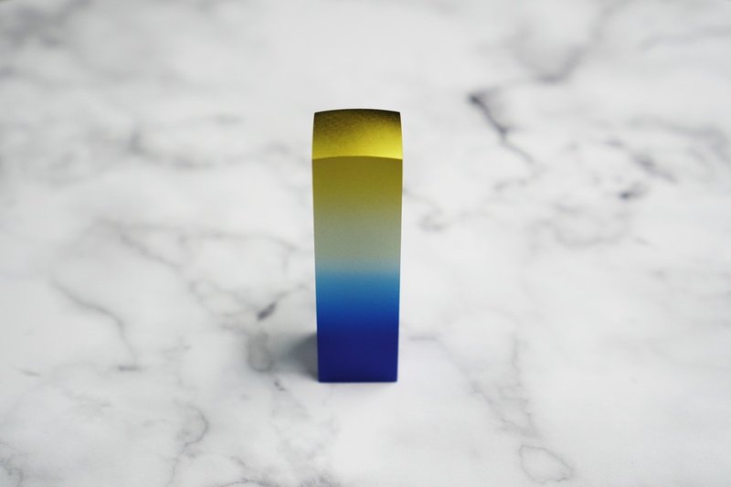 TIGT - 钛印方城-雾面蓝金全色阶 - 印章/印台 - 其他金属 多色