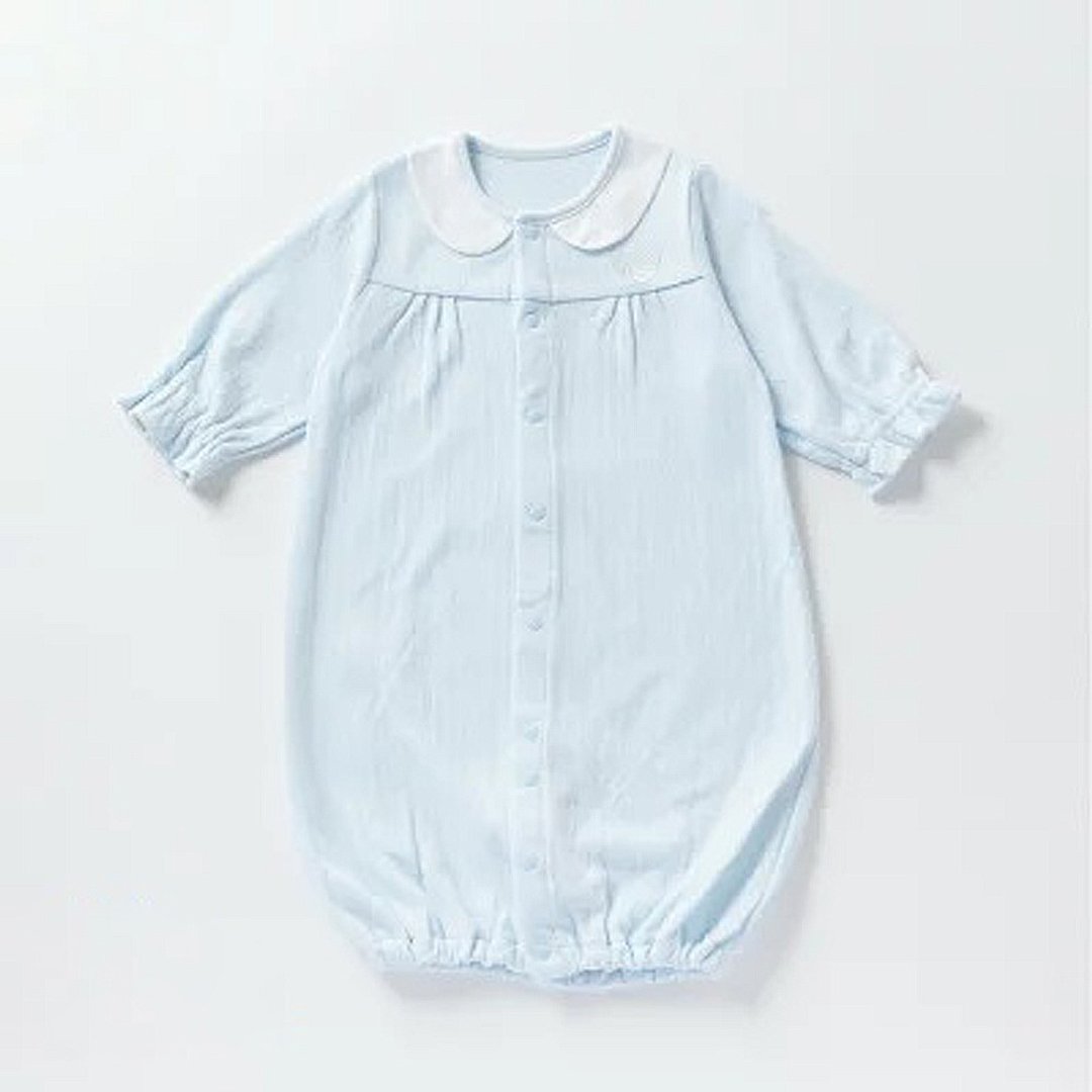 【日本OP mini】婴儿两用连身衣 粉蓝天使 - 包屁衣/连体衣 - 棉．麻 