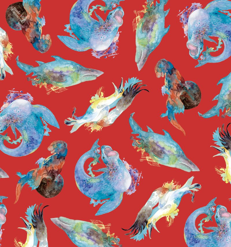 Monster -包装纸 - 其他 - 纸 红色