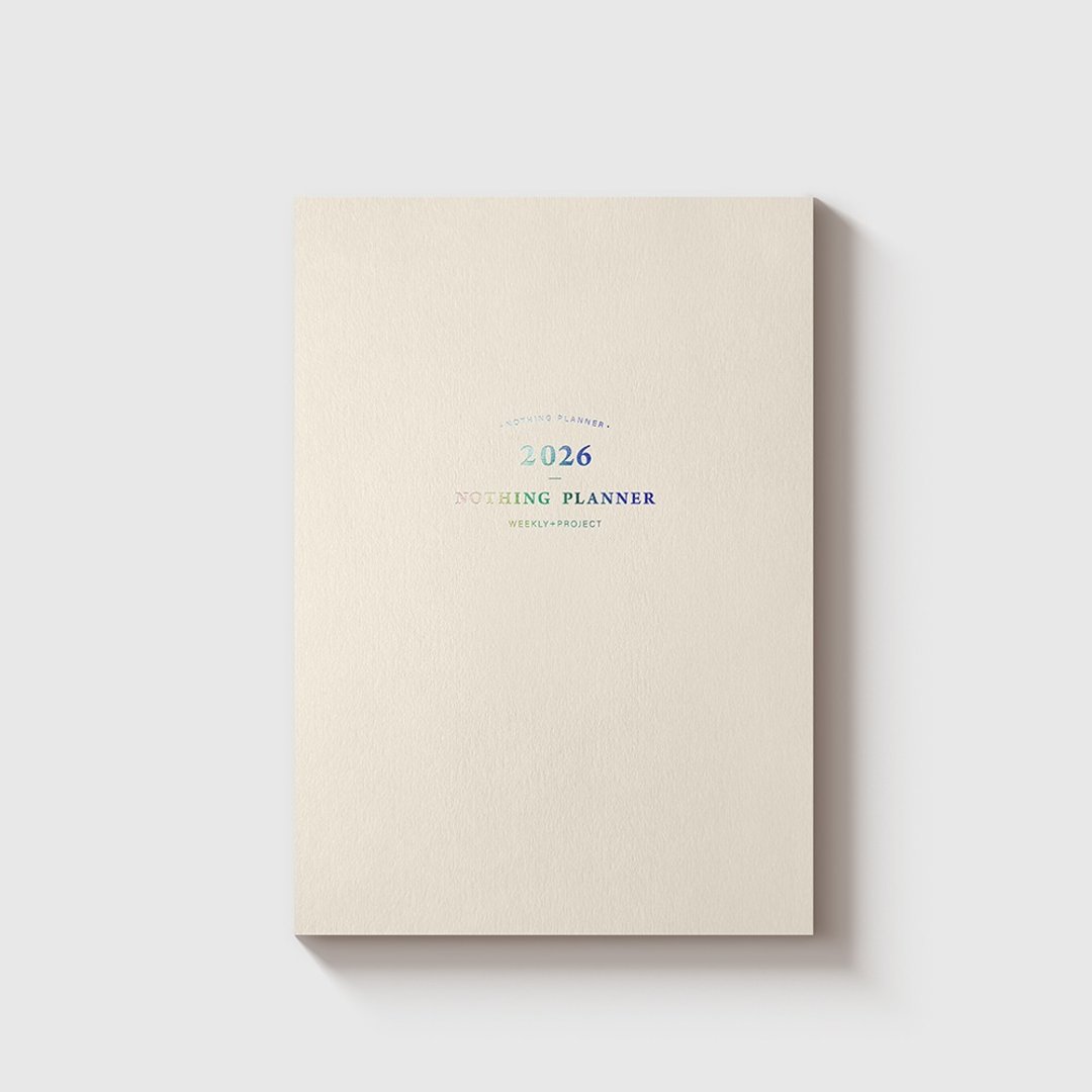 台湾大学 NOTHING PLANNER 2026 项目计划 Weekly + Project - 笔记本/手帐 - 纸 多色
