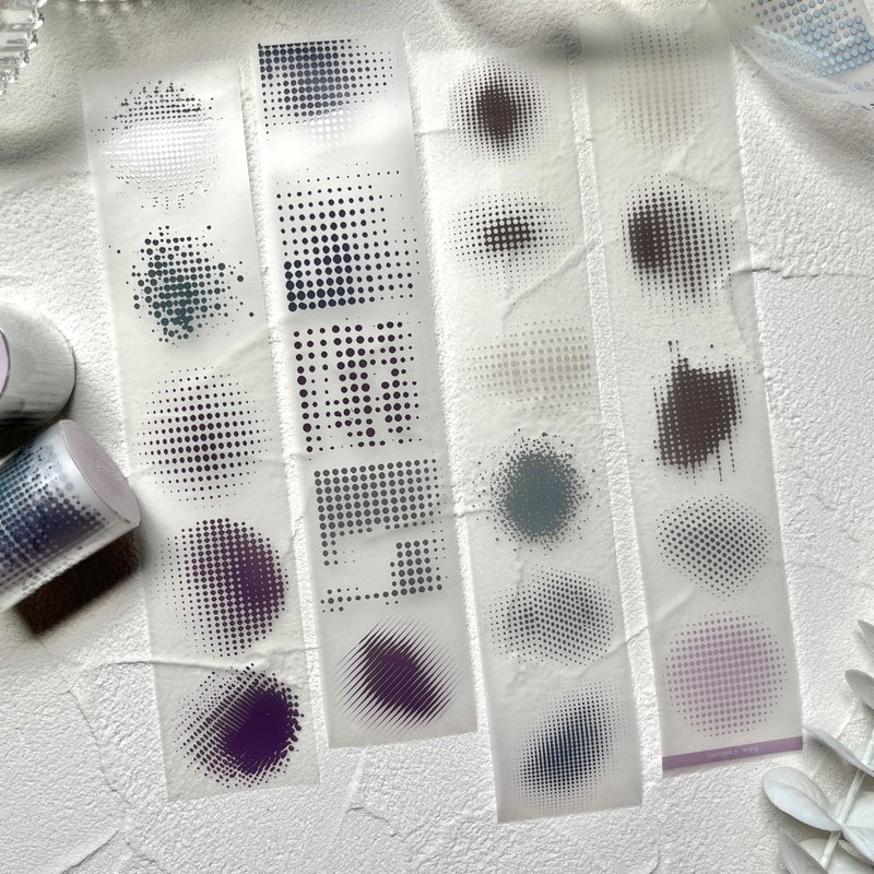 复古半调纸胶带 - 贴纸 - 其他材质 多色