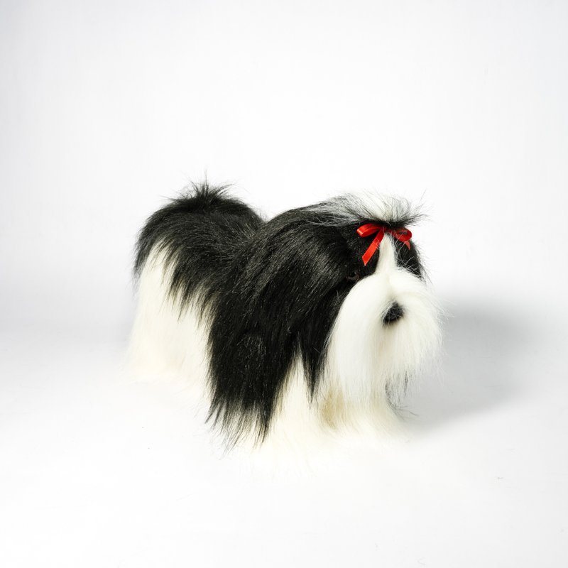 Hansa 8380-西施站姿  34厘米(白黑) - 玩偶/公仔 - 环保材料 黑色