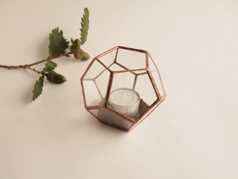 Terrarium 2 candle holder Christmas - 植栽/盆栽 - 玻璃 透明