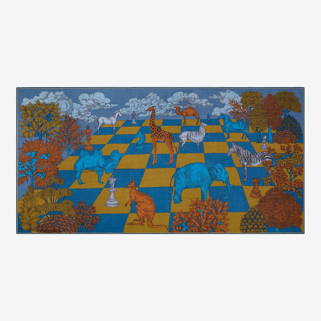 【INOUI EDITIONS】MAGNUS 羊毛围巾 / YELLOW - 围巾/披肩 - 羊毛 