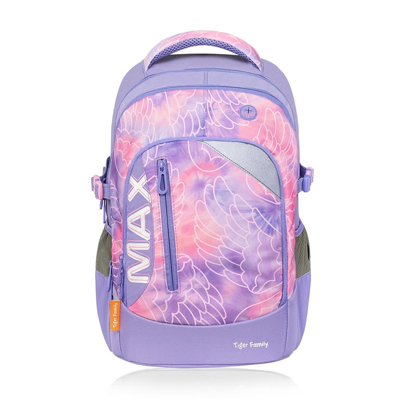 Tiger Family MAX系列超轻量护脊书包-羽翼粉紫 - 后背包/双肩包 - 防水材质 粉红色