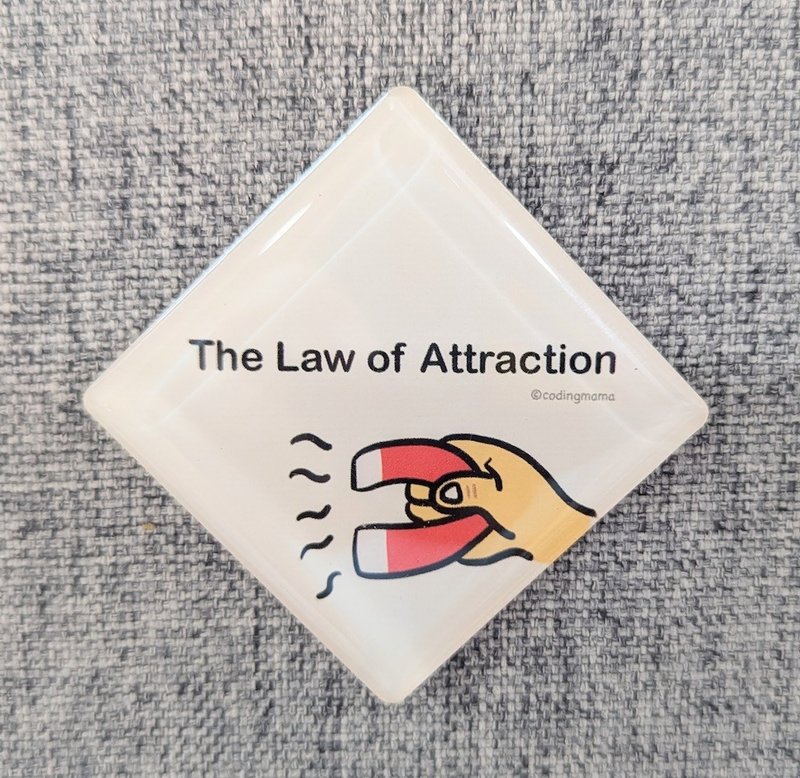 心语磁铁 - The Law of Attraction - 冰箱贴/磁贴 - 压克力 