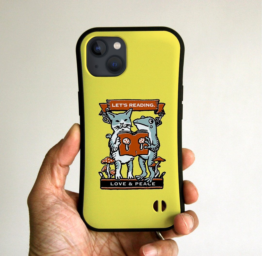 Grip iPhone Case Good Reading Yellow - 手机壳/手机套 - 塑料 黄色