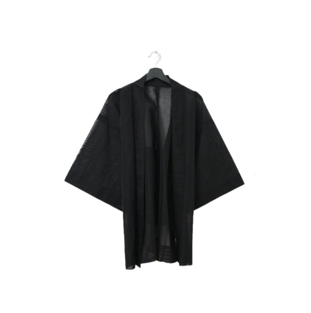 Back to Green-日本透肤羽织 压纹 小草 tf-26/vintage kimono - 女装休闲/机能外套 - 棉 