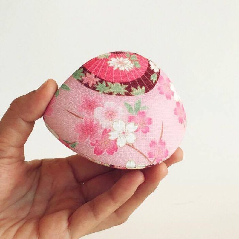 Autumn blooming //Japanese style bag - 零钱包 - 棉．麻 粉红色