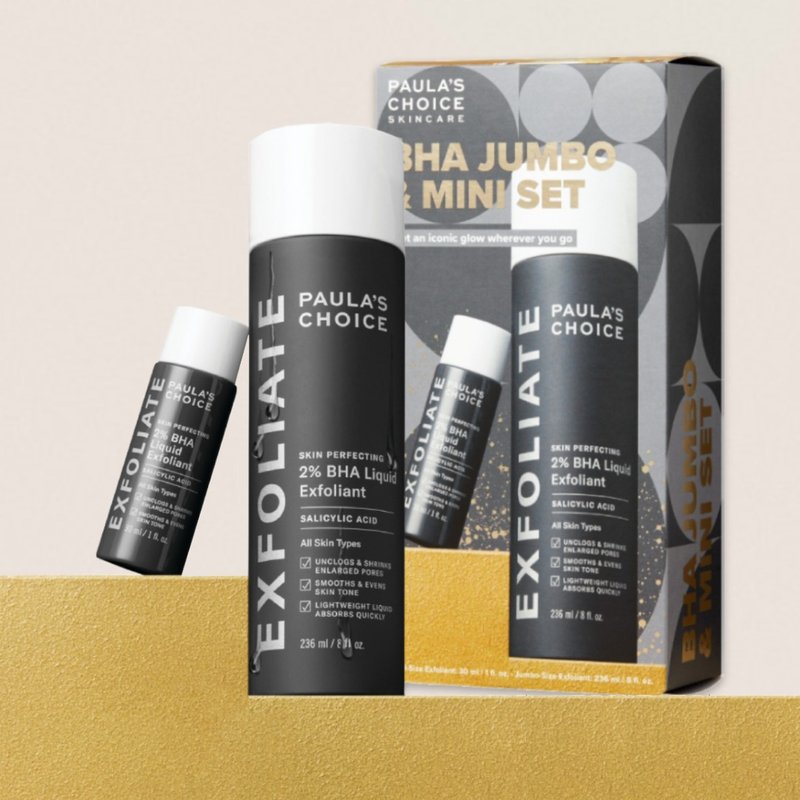 限量贩售【宝拉珍选】 2%水杨酸精华液加大版礼盒 236ml+30ml - 精华液/安瓶 - 其他材质 黑色