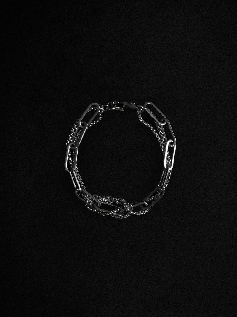 YARD YARN — Dani Bracelet - 手链/手环 - 不锈钢 银色