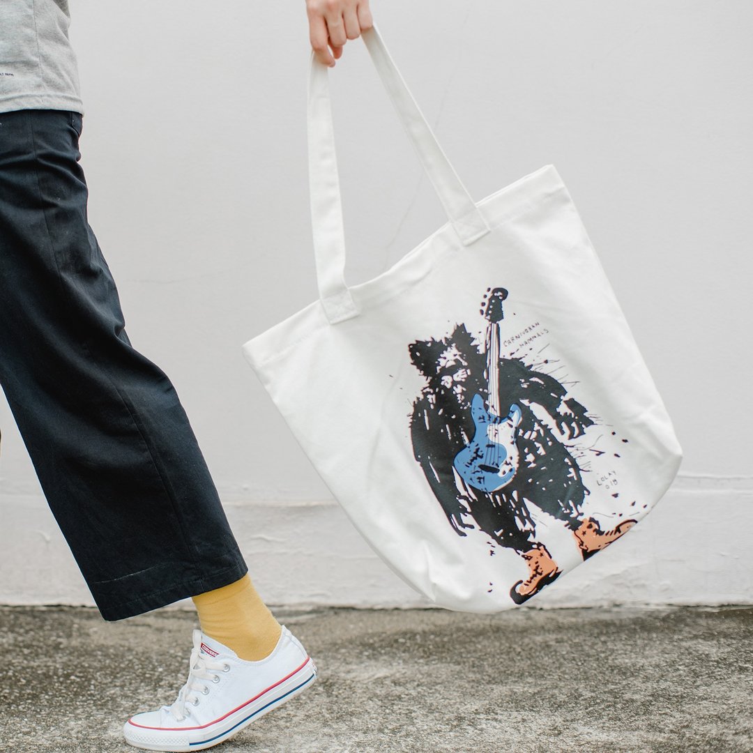 MEEBASS, Changeable color tote bag by LOLAY - 手提包/手提袋 - 棉 白色