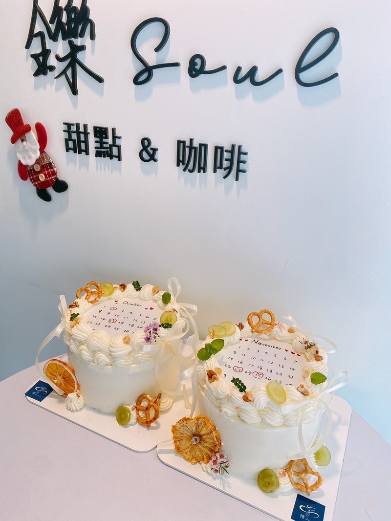 燃烧公版蛋糕 月历/照片 定制化 燃烧蛋糕 铄甜点 简约风格蛋糕 - 蛋糕/甜点 - 新鲜食材 