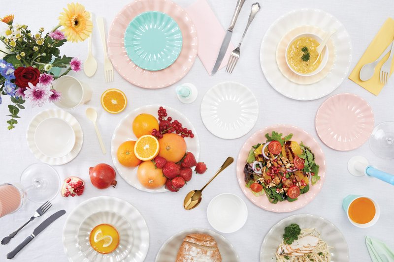 The Potters Home ROUND PLATE 10" COMPTON WHITE - 盘子/餐盘/盘架 - 其他材质 多色