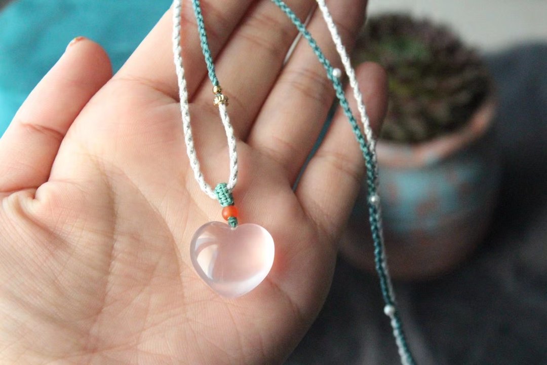 莫桑比克星光粉晶。生命灵数8 - 手链/手环 - 宝石 