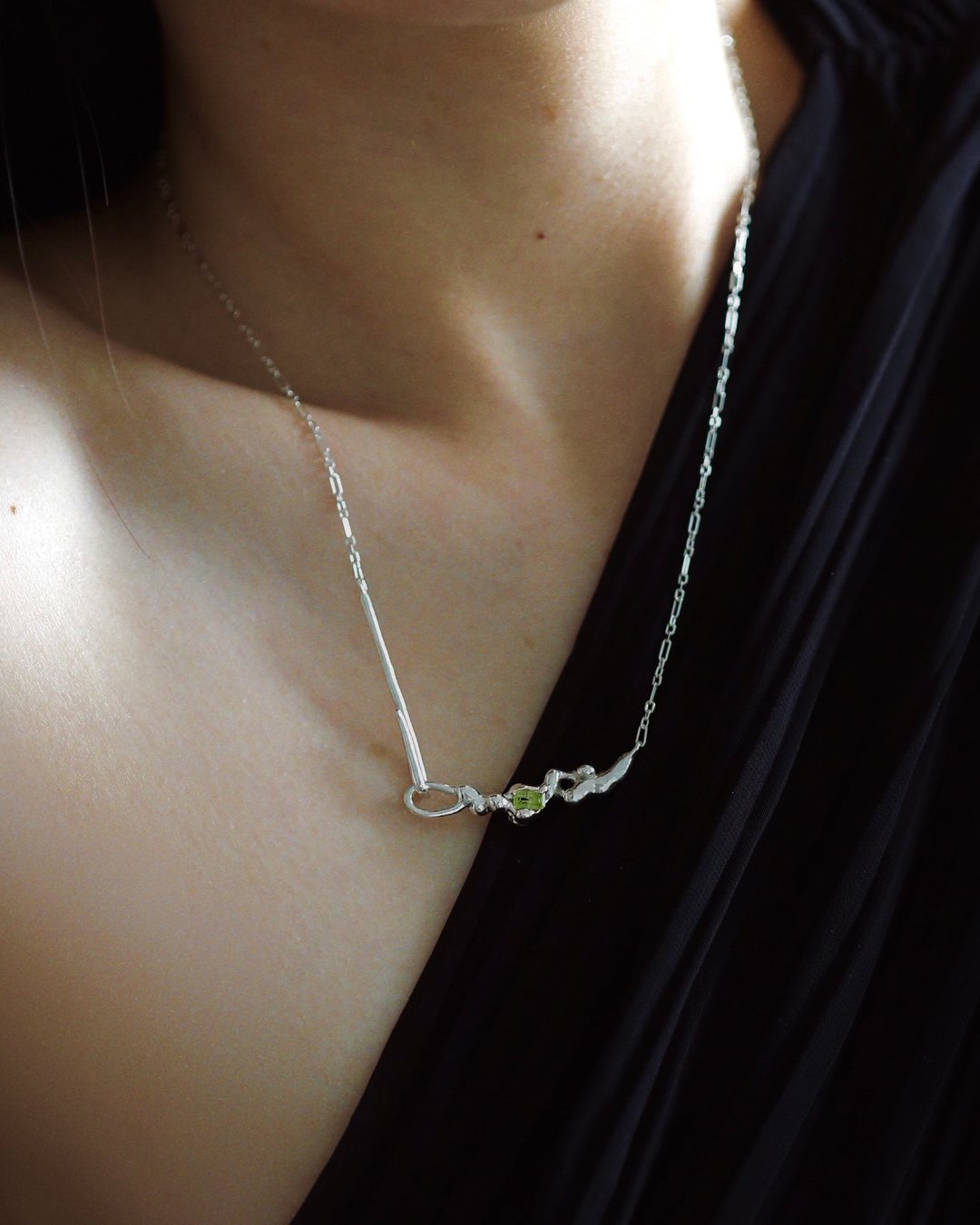 LAVA jewel necklace 岩浆宝石 项链 - 项链 - 纯银 银色