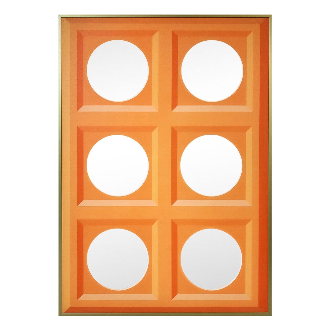 镜子 - 6 Circles_Orange / A3 尺寸（30 厘米 x 42.5 厘米） - 其他 - 玻璃 橘色