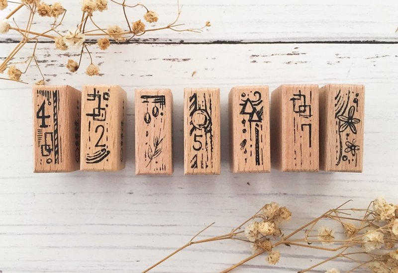 【归途】七小福印章组 - 印章/印台 - 木头 