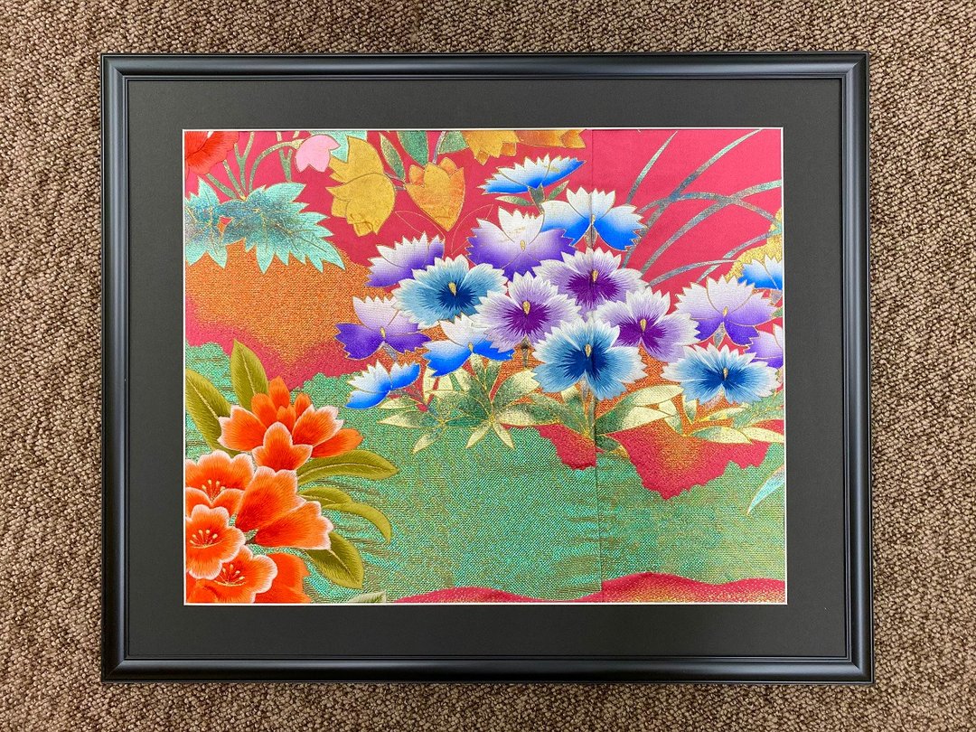 色打挂刺绣和服装饰画 : 复古艺术画框 现代和风家居布置 36 - 墙贴/壁贴 - 丝．绢 多色