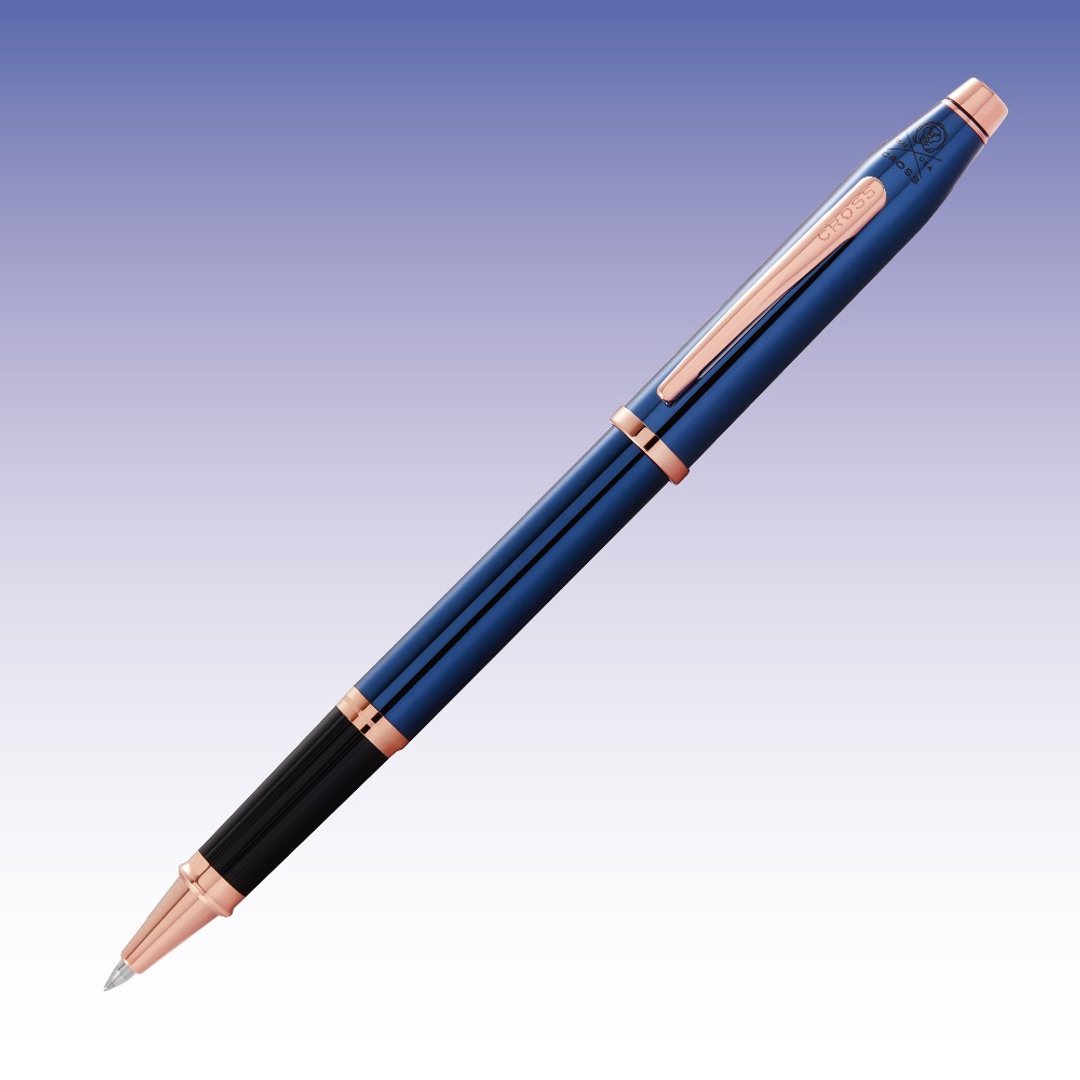 CROSS Century II半透钴蓝色PVD玫瑰金钢珠笔免费刻字  (原厂正货 - 钢珠笔 - 其他金属 蓝色