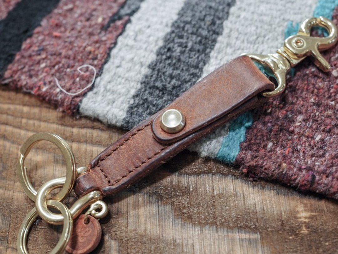 Key Chain 皮革钥匙圈- 褐色 - 钥匙链/钥匙包 - 真皮 咖啡色