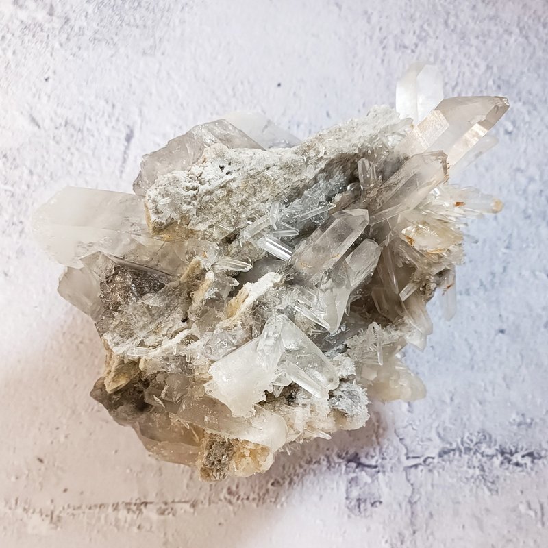 AC11  白晶簇带共生 - 摆饰 - 水晶 