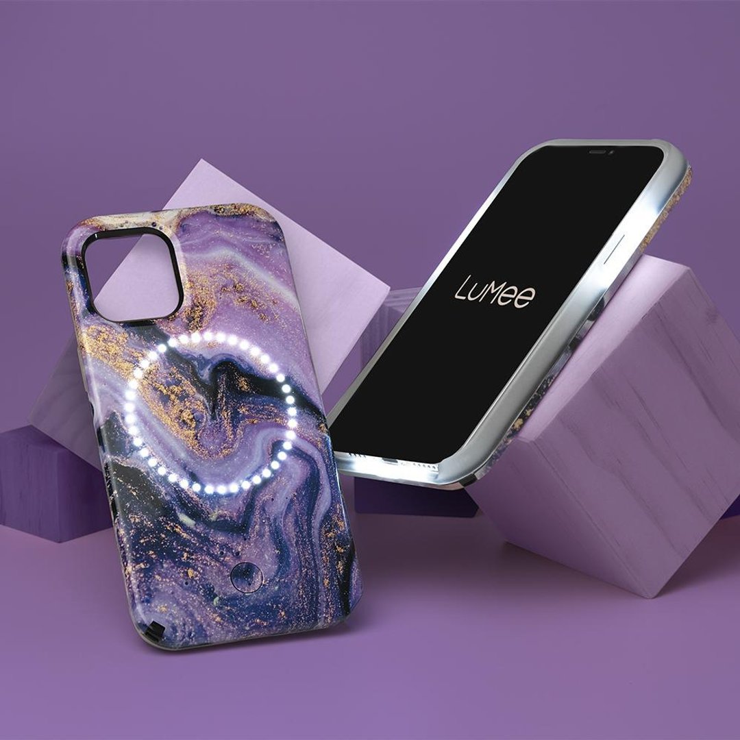 【六五折清货优惠】iPhone 12 系列 LuMee Duo Purple Marble - 手机壳/手机套 - 塑料 紫色