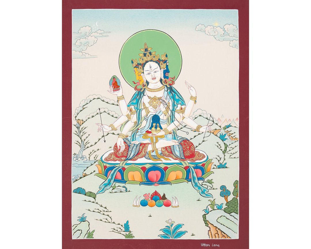 南嘉玛唐卡——神圣女性藏传灵性艺术 - 墙贴/壁贴 - 其他材质 多色