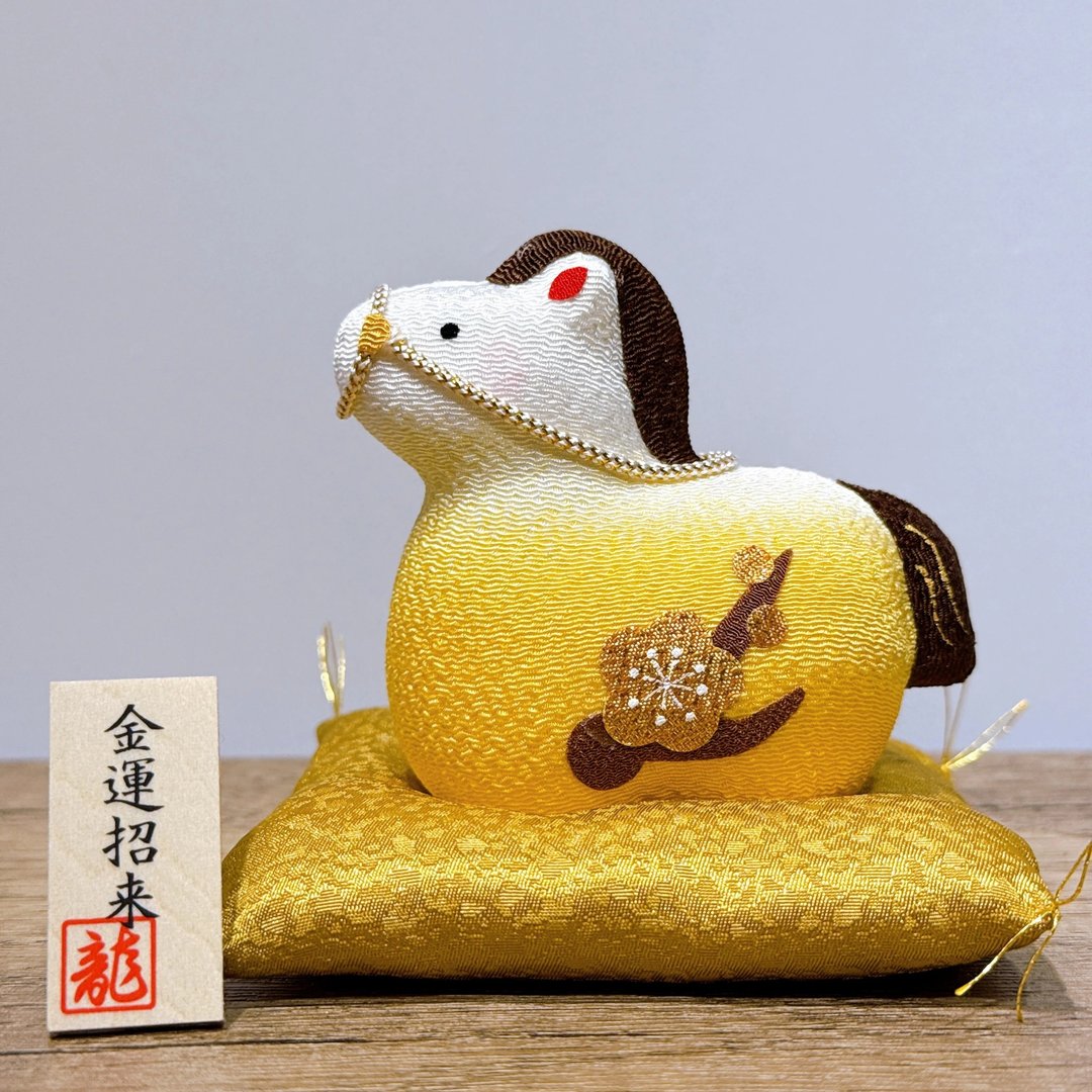【金运腾跃】日本招福马年 金运 - 摆饰 - 瓷 金色