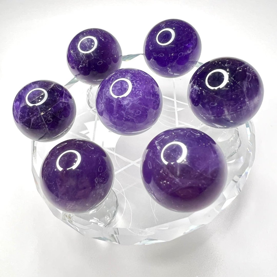 大紫晶球七星阵 | 水晶 | 水晶球 | 水晶摆件 - 摆饰 - 水晶 紫色