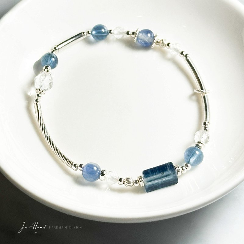 多层次风格-湛蓝公路-纯银系手链 - 手链/手环 - 水晶 蓝色