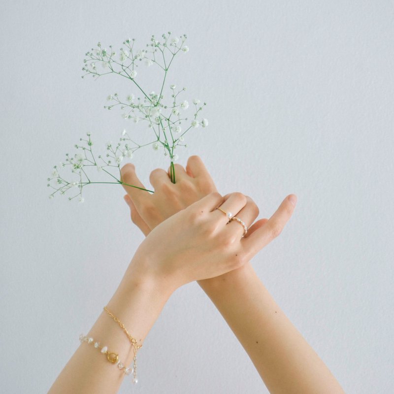 14kgf Pear Ring (TM-R001 ~ 003) - 戒指 - 其他金属 金色