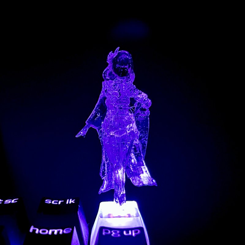 键帽, 原神, 雷电将军, 透明, 清晰, 游戏, 键盘, 樱桃MX - 电脑配件 - 塑料 透明