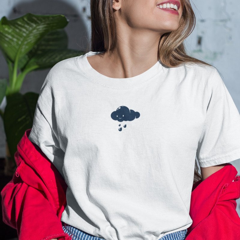 柔棉圆领纯棉白色T恤 |芮妮乌云  五种尺寸齐全 - 女装 T 恤 - 棉．麻 