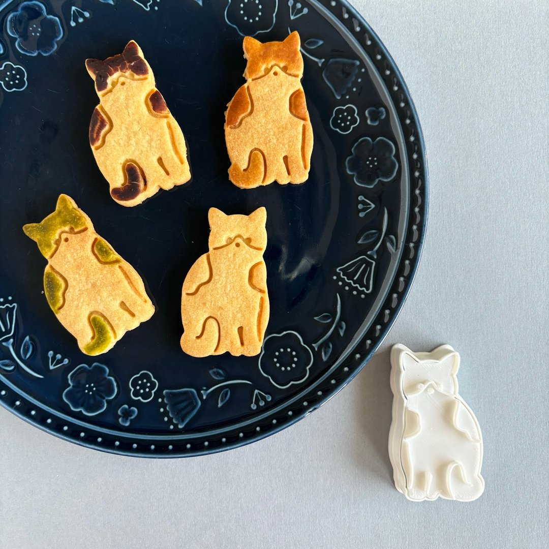 猫，八刻猫[饼干模] - 厨房用具 - 塑料 