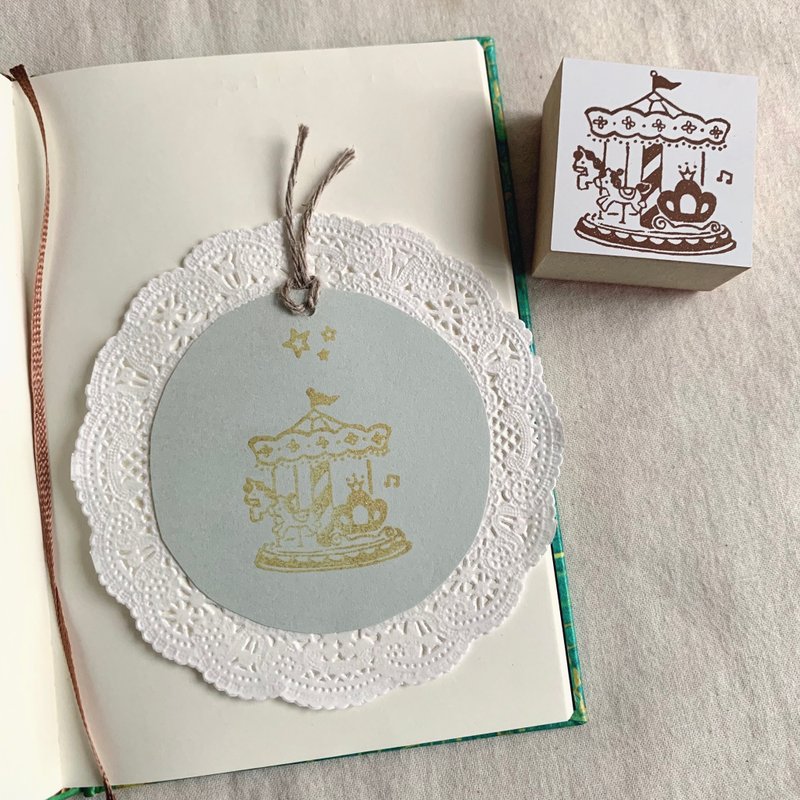 橡皮擦印章【公主的旋转木马印章】 - 印章/印台 - 其他材质 白色