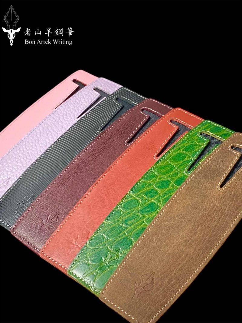 3952老山羊-各色真皮笔套 台湾老师傅纯手工缝制款 - 钢笔 - 真皮 