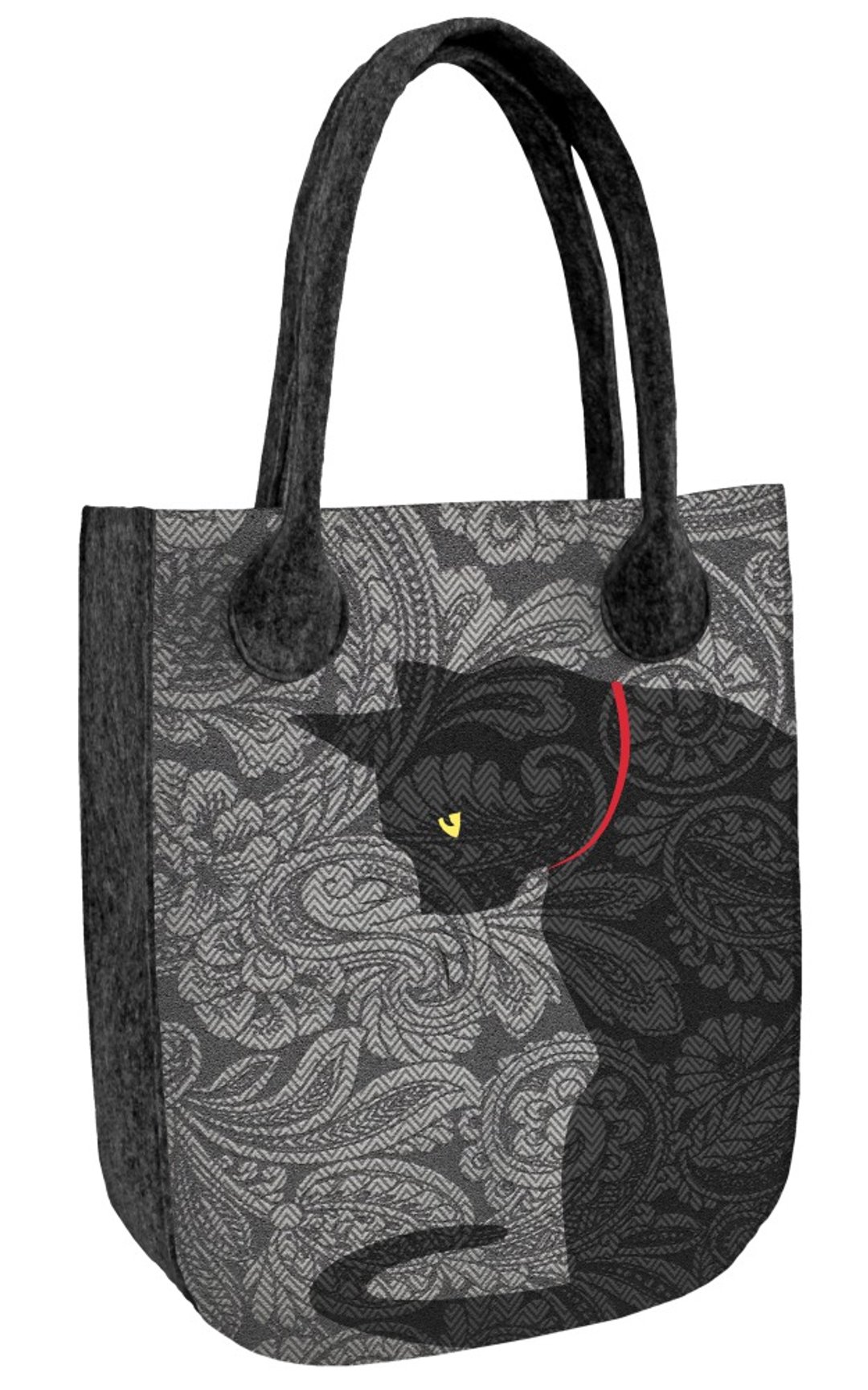 Felt bag CITY ANTHRACITE Kleks - 手提包/手提袋 - 聚酯纤维 灰色