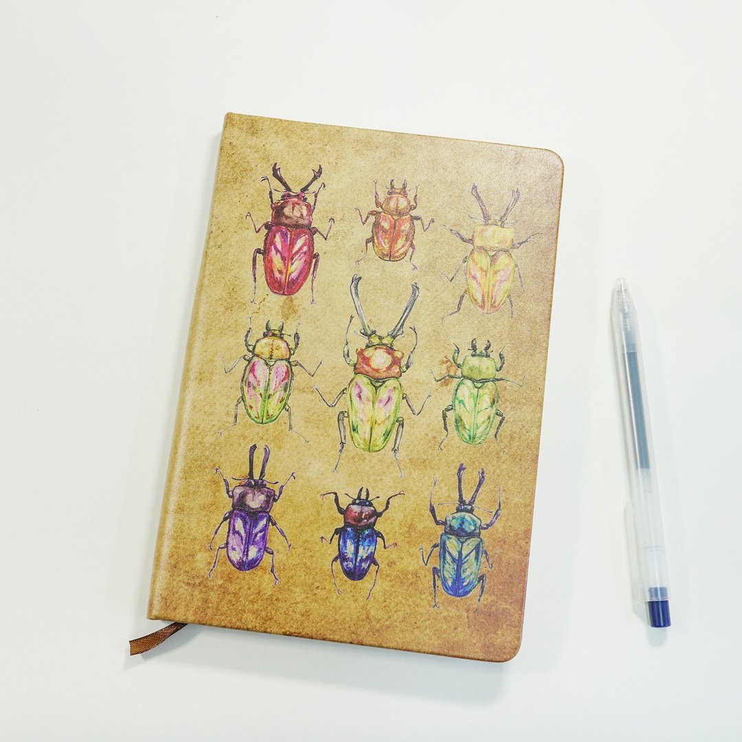【彩虹锹形虫】水彩插画 图鉴精装硬皮笔记簿 - 笔记本/手帐 - 纸 多色