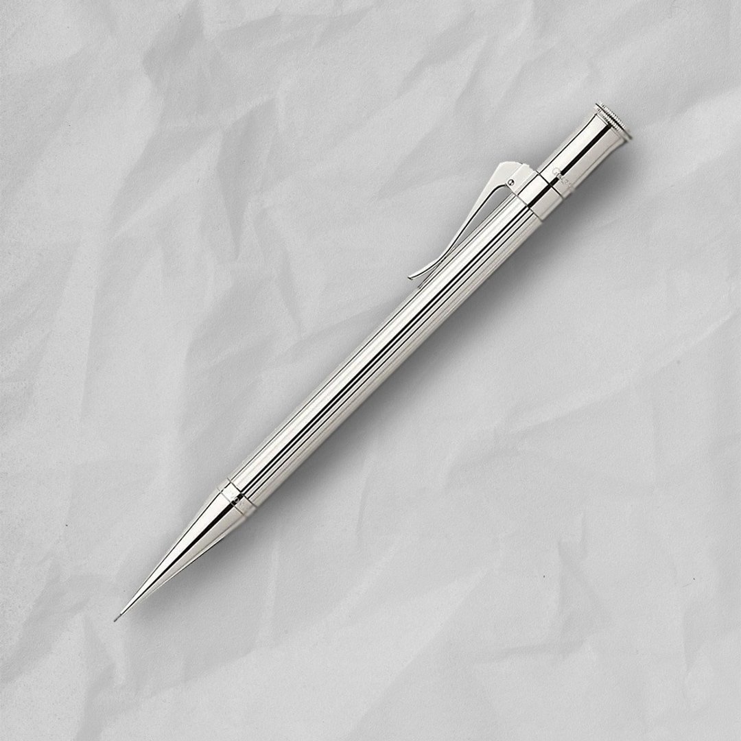 【Graf von Faber-Castell】经典系列925纯银0.7MM自动铅笔 - 铅笔/自动铅笔 - 其他金属 银色