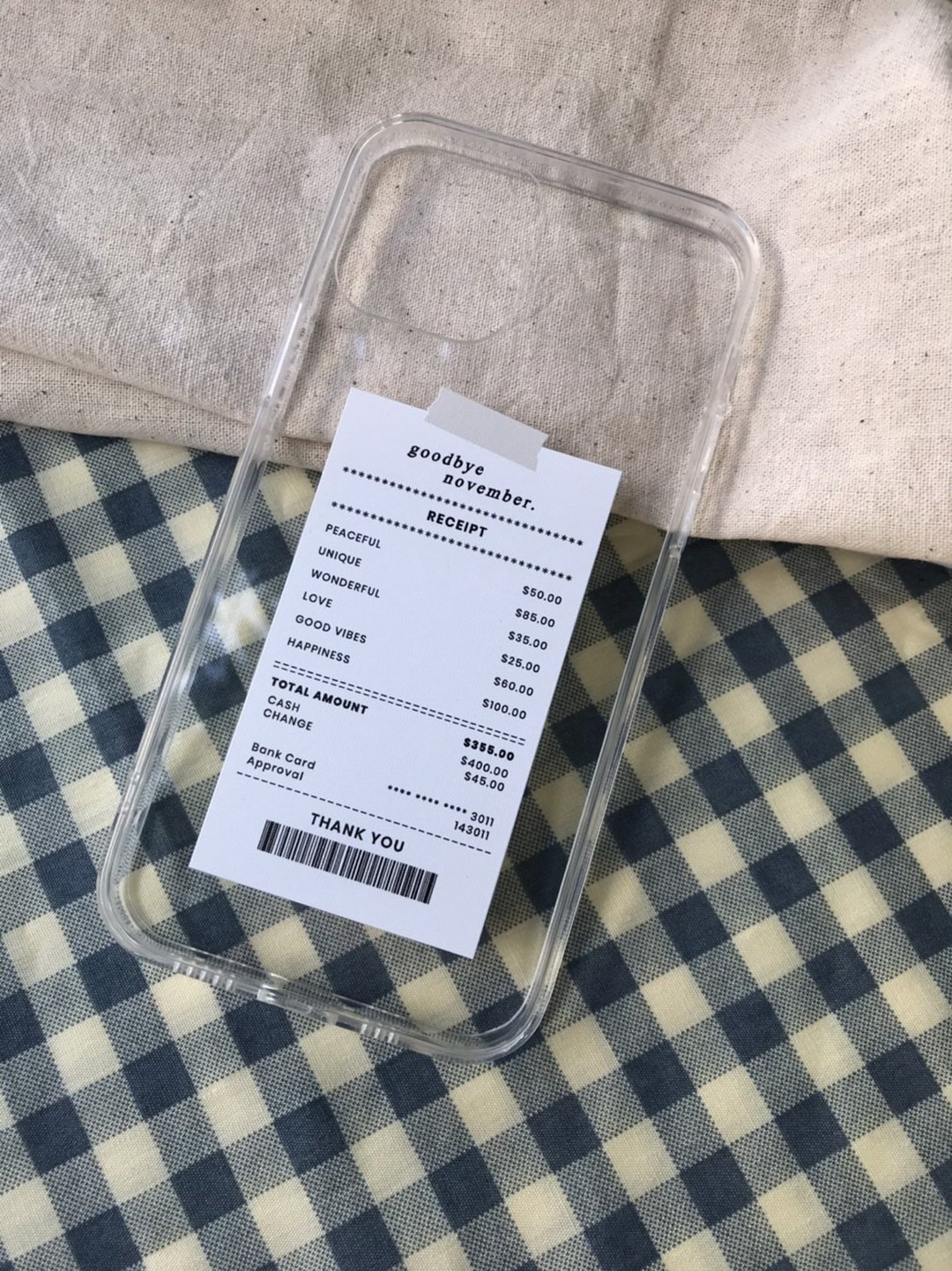 Receipt Phone Case/ Soft Case, Clear Case - 手机壳/手机套 - 其他材质 透明