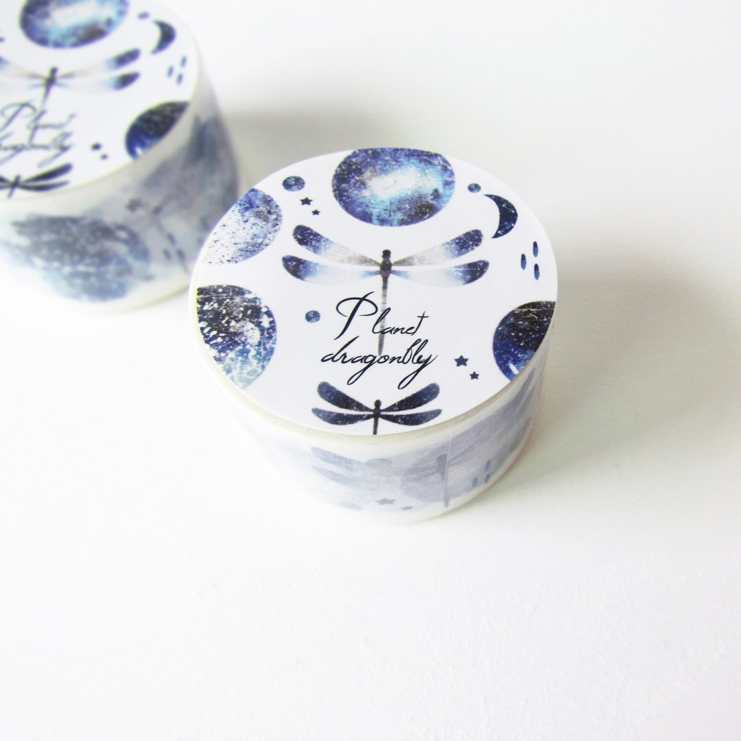 星球蜻蜓 纸胶带 - 纸胶带 - 纸 蓝色