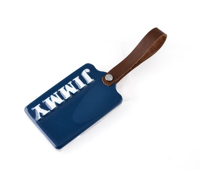 皮革结合树脂行李牌/识别证/悠游卡套(订制商品自由搭配) - 证件套/卡套 - 树脂 多色