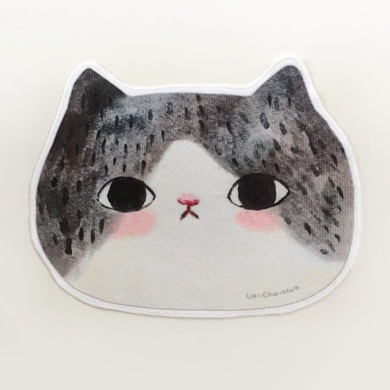 小毛巾-拉拉(奔驰猫) - 毛巾浴巾 - 聚酯纤维 黑色