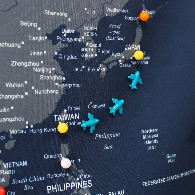 UMade 订制地图专用 飞机地标磁铁 12个 毕业送礼推荐 - 海报/装饰画/版画 - 塑料 多色